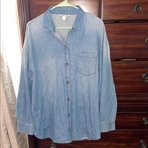Womens Blue Denim Shirt
